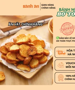 Bánh Mì Bơ Tỏi Thương Hiệu SÀNH ĂN Ngon Giòn, Đậm Đà, Món Ăn Vặt Thơm Ngon Cho Mọi Lứa Tuổi
