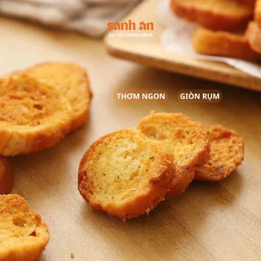 Bánh Mì Bơ Tỏi Thương Hiệu SÀNH ĂN Ngon Giòn, Đậm Đà, Món Ăn Vặt Thơm Ngon Cho Mọi Lứa Tuổi - Ảnh 3