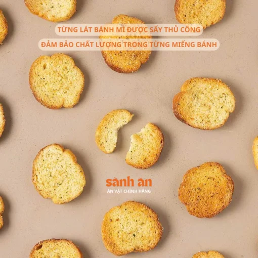 Bánh Mì Bơ Tỏi Thương Hiệu SÀNH ĂN Ngon Giòn, Đậm Đà, Món Ăn Vặt Thơm Ngon Cho Mọi Lứa Tuổi - Ảnh 5