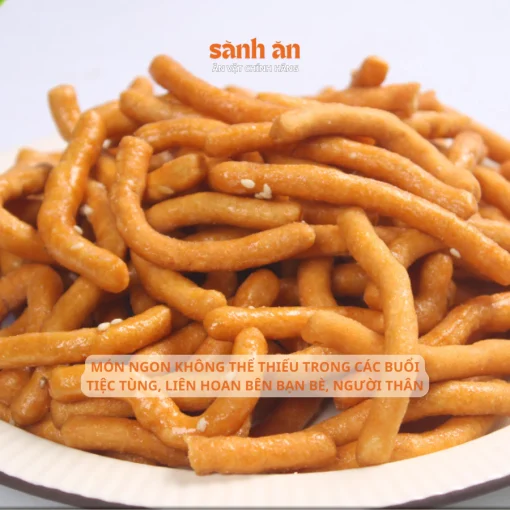 Snack Quẩy Cay SÀNH ĂN, Hương Vị Cay Đậm Đà, Giòn Rụm, Món Ăn Vặt Ngon, An Toàn Cho Sức Khỏe - Ảnh 5