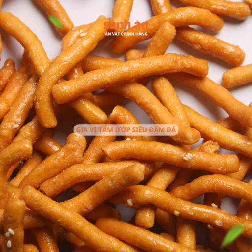 Snack Quẩy Cay SÀNH ĂN, Hương Vị Cay Đậm Đà, Giòn Rụm, Món Ăn Vặt Ngon, An Toàn Cho Sức Khỏe - Ảnh 2