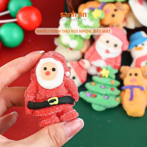 Kẹo Dẻo Giáng Sinh SÀNH ĂN, Kẹo Bọc Đường Thơm Ngon, Ngọt Ngào, Quà Tặng Dịp Lễ Giáng Sinh Noel - Ảnh 4