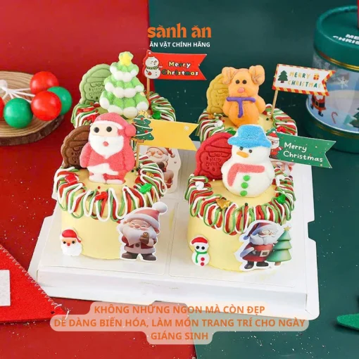 Kẹo Dẻo Giáng Sinh SÀNH ĂN, Kẹo Bọc Đường Thơm Ngon, Ngọt Ngào, Quà Tặng Dịp Lễ Giáng Sinh Noel - Ảnh 5