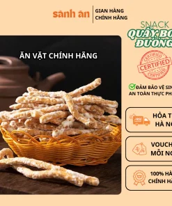 Snack Quẩy Bọc Đường SÀNH ĂN, Giòn Tan, Ngọt Ngào, Món Ăn Vặt Thơm Ngon, An Toàn Cho Sức Khỏe