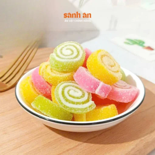 Kẹo Dẻo Trái Cây SÀNH ĂN, Kẹo Ngọt Thanh Tự Nhiên, Màu Sắc Hấp Dẫn, Mềm Mịn, An Toàn Cho Sức Khỏe - Ảnh 3
