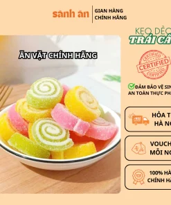 Kẹo Dẻo Trái Cây SÀNH ĂN, Kẹo Ngọt Thanh Tự Nhiên, Màu Sắc Hấp Dẫn, Mềm Mịn, An Toàn Cho Sức Khỏe