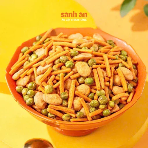 Snack Tăm Đậu SÀNH ĂN Thơm Ngon Giòn Rụm, Món Ăn Vặt Quốc Dân Đậm Đà, An Toàn Cho Sức Khỏe - Ảnh 3