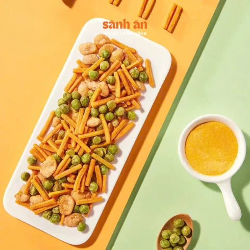 Snack Tăm Đậu SÀNH ĂN Thơm Ngon Giòn Rụm, Món Ăn Vặt Quốc Dân Đậm Đà, An Toàn Cho Sức Khỏe - Ảnh 4