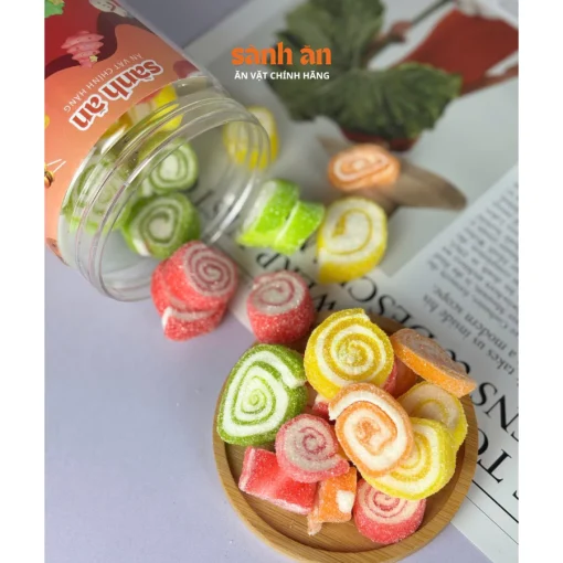 Kẹo Dẻo Trái Cây SÀNH ĂN, Kẹo Ngọt Thanh Tự Nhiên, Màu Sắc Hấp Dẫn, Mềm Mịn, An Toàn Cho Sức Khỏe - Ảnh 7