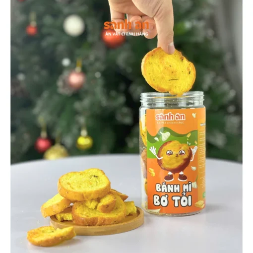 Bánh Mì Bơ Tỏi Thương Hiệu SÀNH ĂN Ngon Giòn, Đậm Đà, Món Ăn Vặt Thơm Ngon Cho Mọi Lứa Tuổi - Ảnh 7